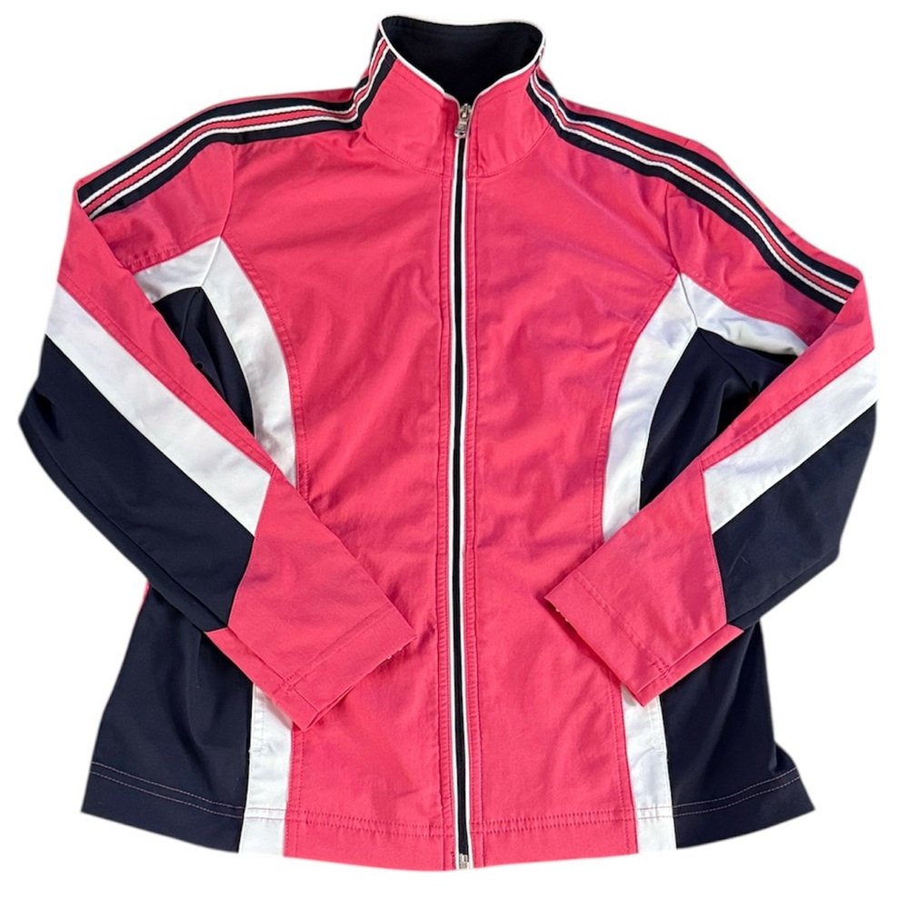 Women's Pink and Navy Track Jacket for woman size M